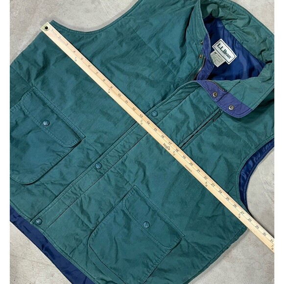 VINTAGE LL Bean Mens XXL TALL Thinsulate Vest Green Hiking Gorpcore - Picture 6 of 10